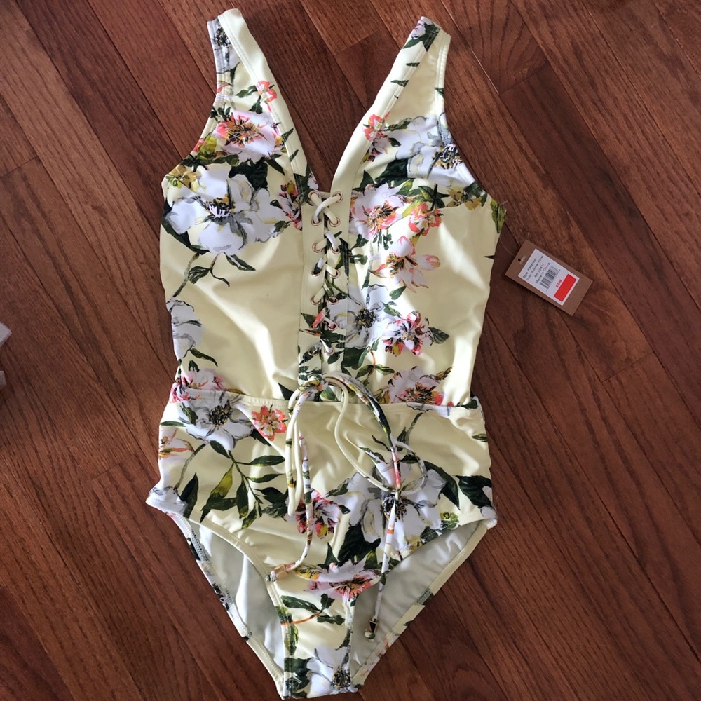Rachel Rachel Roy Lace Up One Piece Swimsuit - Picture 3 of 4